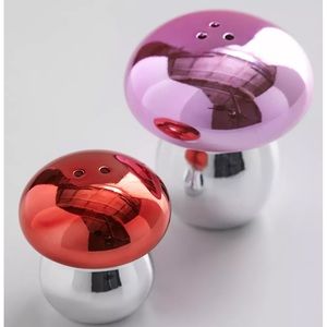 Urban Outfitters Metallic Red and Purple Mushroom Shakers